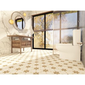 Resim TUQCO Doğaltaş Fileli Starline Traverten Mix Honlu Mermer Mozaik 