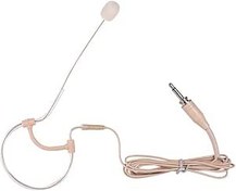 Resim headworn microphone,Bodypack Verici için Hafif Tek Kulak Kancalı Kondenser Mikrofon Mikrofon 3,5 mm Fiş 