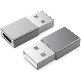 Resim Ally MH-301 Usb To Type-C Dişi Çevirici Dönüştürücü Adaptör-Gri 