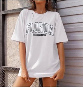 Resim Soonaksesuar Bisiklet Yaka Baskılı T-shirt - Beyaz Beyaz 
