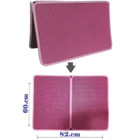 Resim Tineke Büyük Boy Elekli Kedi Tuvalet Önü Paspası 82 x 60 CM 