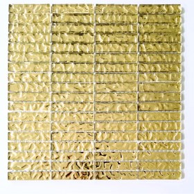 Resim MozaiKristaL Mutfak Tezgah Arası Ve Iç Dekorasyon Için Gold Kristal Mozaik. ( 6 File Karo = 0.54 M2 Fiyatıdır ) 