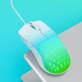 Resim Aula S11 Pro 3600DPI RGB Optik Gaming Mouse Yeşil 