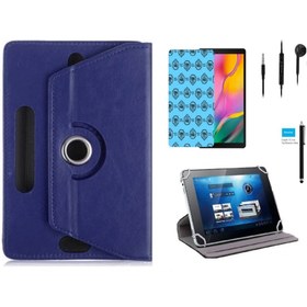 Resim Mobilite Reeder W8is - 8" Uyumlu Tablet Kılıfı 4 Lü Set Kılıf+ekran Koruma+kalem+kulaklık 