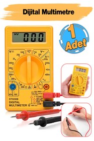 Resim Badem10 Dijital Pensampermetre Voltaj Dc Alternatif Akım Ölçme Ölçüm LCD Ekran Multimeter Pens Ampermetre 