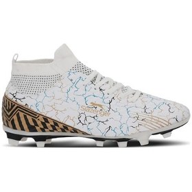 Resim Slazenger Corner Erkek Çocuk Halı Saha Beyaz / Mavi Futbol Ayakkabısı Beyaz / Mavi 