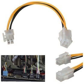 Resim 4 Pin Atx Cpu Power Supply Uzatma Kablosu 12V Güç P4 Dişi Erkek 