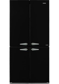 Resim Vestel Retro FD56011 Siyah 487 LT No-Frost Gardırop Tipi Buzdolabı 