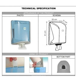 Resim Vialli Og1 Içten Çekmeli Kağıt Havlu Dispenseri Aparatı Beyaz 