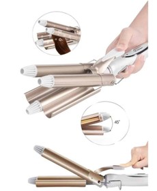 Resim TeknoKesgin Wag Maşa Yeni Nesil Yüksek Isı Ayarlı Seramik Kaplama Saç Şekillendirici Doğal Bukle 