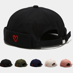 Resim XLAMULU Hafif Ayarlanabilir Snapback Şapka Kalp Nakışlı - Siyah Casual Streetwear Şapka Erkekler ve Kadınlar İçin, Tüm Mevsim Konforu, Elde Yıkanabilir, Çok Yönlü Başlık, Modern Nakış, Dayanıklı Başlık 