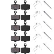 Resim Xindoker Mountain Bike Disk Fren Balataları, Avid Elixir 1/3/5/7/9/r/cr/mag Sram Uyumlu, Yarı Metal, Sessiz Ve Dayanıklı, 5 Çift Paket 