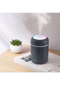 Resim Led Işıklı 3'ü 1 Arada Ultrasonik Hava Nemlendirici Ve Aroma Difüzörü 300ml Kapasiteli Gri 