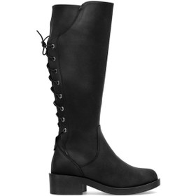 Resim Elit Syhz2720 Kadın Topuklu Çizme Siyah Siyah 