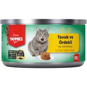 Resim Yammies Tavuk Ördekli Yaş Kedi Maması 85 G 