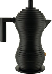 Resim Alessi Mükemmel Tasarım ve Lezzet Pulcina MDL02/3 BB Tasarım Espresso Kahve Makinesi Dökme Alüminyum 