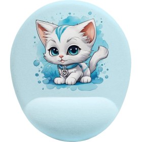 Resim Mena Rise Iyi Fikirler Yavru Kedi Bilek Destekli Mouse Pad 