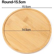 Resim Round-15.5cm-bambu Ahşap Tepsi Basit Yuvarlak Kare Altıgen Dikdörtgen Saksı Tabanı Yetiştiricilerinin Pot Stander Succulents Bonsai Tutucu Ev Dekor 