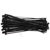Resim ZEMBİL 200 Adet Siyah Plastik Cırt Kelepçe Kablo Bağı 4.8x300mm 