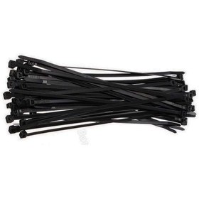 Resim ZEMBİL 200 Adet Siyah Plastik Cırt Kelepçe Kablo Bağı 4.8x300mm 