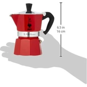 Resim AyrStore 4942 Moka Express Kahve Pişirici, 3 Bardak, Kırmızı 