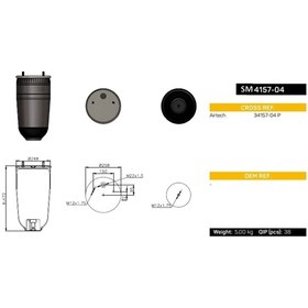 Resim 4157-04 Pistonsuz Süspansiyon Körüğü 