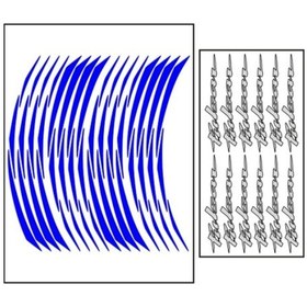 Resim Pulsar Reflektör Jant Şerit Şeridi Mavi 