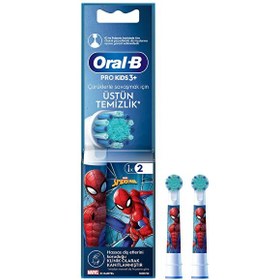 Resim Oral-B Pro Kids Spiderman Şarjlı Diş Fırçası Yedek Başlığı - 2 Adet 