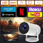 Resim MAOHUTER HY300X Taşınabilir Mini Projektör, 1080P Destekli, Parlaklık 40LM, 16:9 Geniş Ekran, USB/AV/SD/Dizüstü Bilgisayar Uyumlu, Akıllı TV Yayın İzleme ve Oyun Konsolu, Filmler, Televizyon Programları için Kompakt Ev Sinema Sistemi - Netflix, YouTube, HDTV ile uyumludur, Kumanda Dahil, 220-240V Güç Kaynağı, Aileniz ile Keyiflenmek & Ofiste kullanım için, İnternet Servisleri İzlemek&Oyun Kurulumu üzerine ideal 