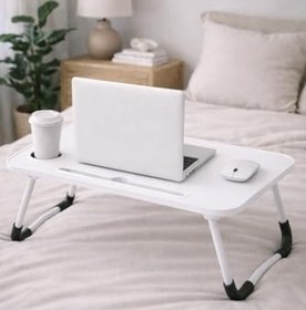 Resim Yatak Koltuk Masa Üstü Keyif Laptop Kahvaltı Sehpası Beyaz 