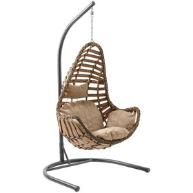 Resim Capri Swing Milas Tekli Rattan Bahçe Salıncağı | Balkon Salıncağı 