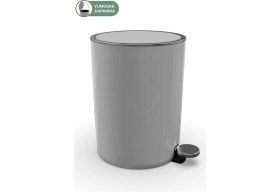 Resim 5 Litre Pedallı Banyo ve Mutfak Çöp Kovası Gri 