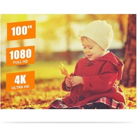 Resim Lemestar 100 İnç Taşınabilir 3d 4k Projeksiyon Perdesi - Işık Yansıtmalı, Katlanabilir, Ev Sineması İçin Hd Görüntü 