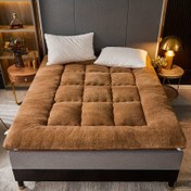 Resim Kalın 8cm Tatami Yatağı - Katlanabilir Taşınabilir Zemin Yatağı, Yumuşak Mercan Polar Yüzeyi, Makinede Yıkanabilir, Gri Koyun Renkli Yatak Odası Matı Ev, Seyahat, Kamp, Misafir Odası İçin Uygun - Dayanıklı Destek Tasarımı, Ultra İnce Fiber Dolgu, Yorgan Yapısı, Tatami ve Zemin Matları İçin İdeal, Kompakt ve Saklamak Kolay, Yumuşak Rahat Uyku, Tam Boyutlu Yatak, Zemin Yatağı Uyku İçin, Yatak Üstü, Yatak, Futon 