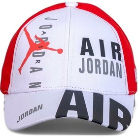 Resim Eke Tekstil Beyaz Air Jordan Basketbol Beyzbol Şapkası - Standart Beyaz 