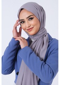 Resim Harem Scarf Asya Şal - Koyu Gri - Koyu Gri 
