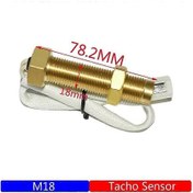 Resim 52mm Su Geçirmez Takometre 3k-8k Rpm Kırmızı Işık Evrensel Uyumlu Benzinli/dizel Araba Gösterge Sensörü M18. 