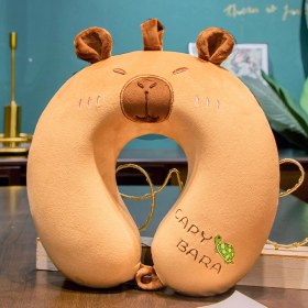 Resim Jump Rabbit Karikatür Hafızalı Köpük U Şeklinde Boyun Yastığı (Yurt Dışından) 