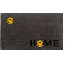 Resim Giz Home Tody Flok Kapı Paspası - Gri Home Gülen - 40x70 cm 