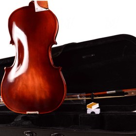 Resim Manuel Raymond MRVA44DC Viyola - 4/4 (Eğitim - Koyu Parlak) | Koyu Renk Parlak Cila, Derin Gövde Yapısı ile Sıcak ve Güçlü Ses Projeksiyonu, Komple Set | Uyum: 4/4 Boy (Tam Boy) 