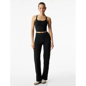 Resim Koton Yüksek Bel Rahat Kalıp Cep Detaylı Geniş Paça Kadın Eşofman Altı 6WAK40055NK (6WAK40055NK) 