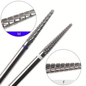 Resim 14mm Konik Karbür Tırnak Temizleme Tırnak Delme Uçları Elektrikli Taşlama Burr Manikür Delgeleri Tırnak Aksesuarları Araçları 