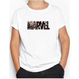 Resim Marvel Heroes In Post 2 Beyaz Çocuk Tişört Beyaz 