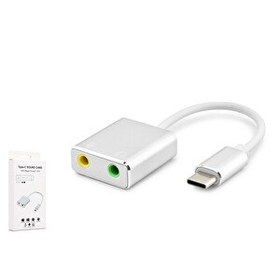 Resim Hadron HDX5256 7.1 Sanal Surround Ses Çıkışlı Harici Type-C Ses Kartı - Gri-Beyaz 