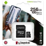 Resim Kıngston 256GB CLASS10 Uhs-I Sdxc Canvas Select Plus Microsd Hafıza Kartı 
