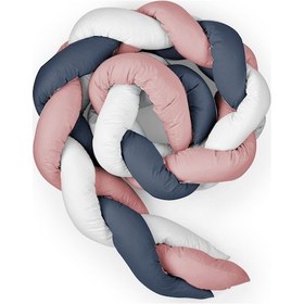 Resim Babyjem 3Lü Örgü Beşik Kenar Koruyucu Pembe 
