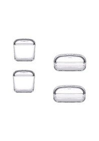 Resim Paşabahçe Plus 96888 4'lü Cam Kapaklı Saklama Kabı Çok Renkli 