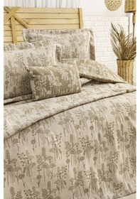 Resim Valencia 4 Parça Çift Kişilik Yatak Örtüsü Seti Kahverengi 240 X 260 Cm Kahverengi 