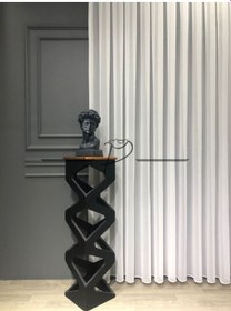 Resim Tül Perde Yeni Nesil Grek 1. Kalite Etek Kurşun Sarım Kırık Beyaz 