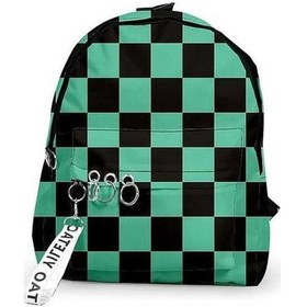 Resim Luckydog Hoohoog Tanjirou Nezuko Okul Çantası, Kamado Tasarımı, Çok Renkli Çok Renkli 